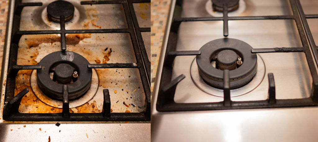 gas stove Cleaning